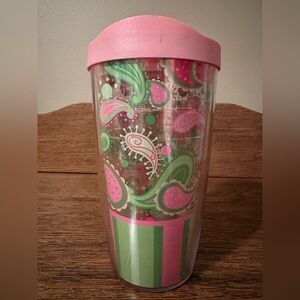 16oz Tervis Pink and Green Paisley Tumbler